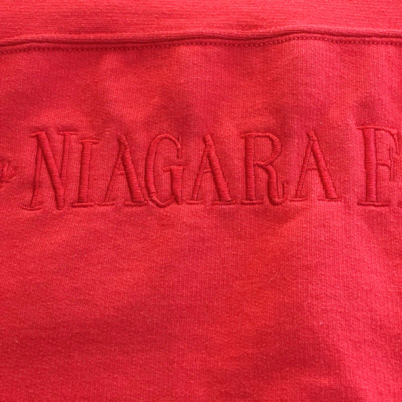 Niagara Falls Sweatshirt Adult Extra Large Red Canadian Crewneck Embroidered - Picture 3 of 9